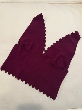 Women’s Free People Plum Scallop Trim Bralette Crop Top